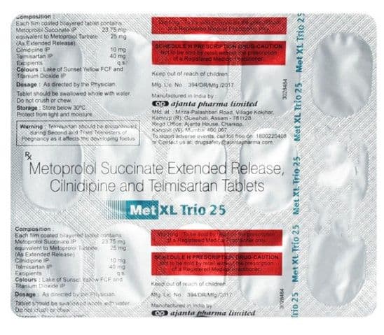 Met XL Trio 25mg Tablet