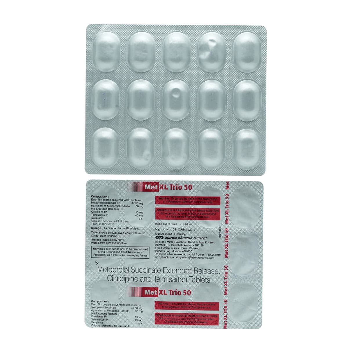 Met XL Trio 50mg Tablet