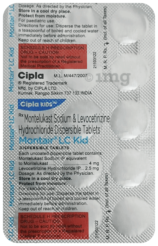 MONTAIR LC KID TAB
