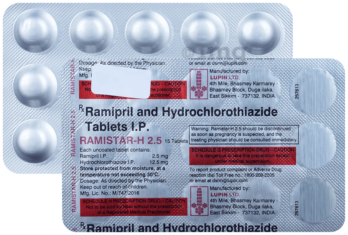 RAMISTAR H 2.5 MG TAB