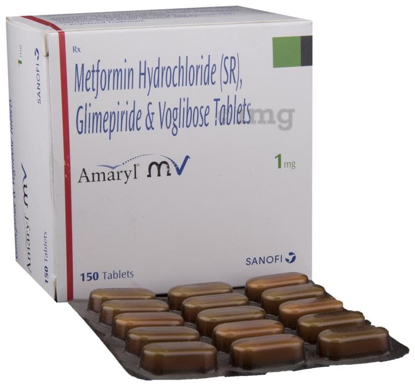 AMARYL MV 1MG TAB