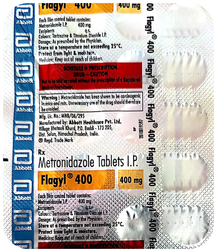 FLAGYL 400 MG TABLET