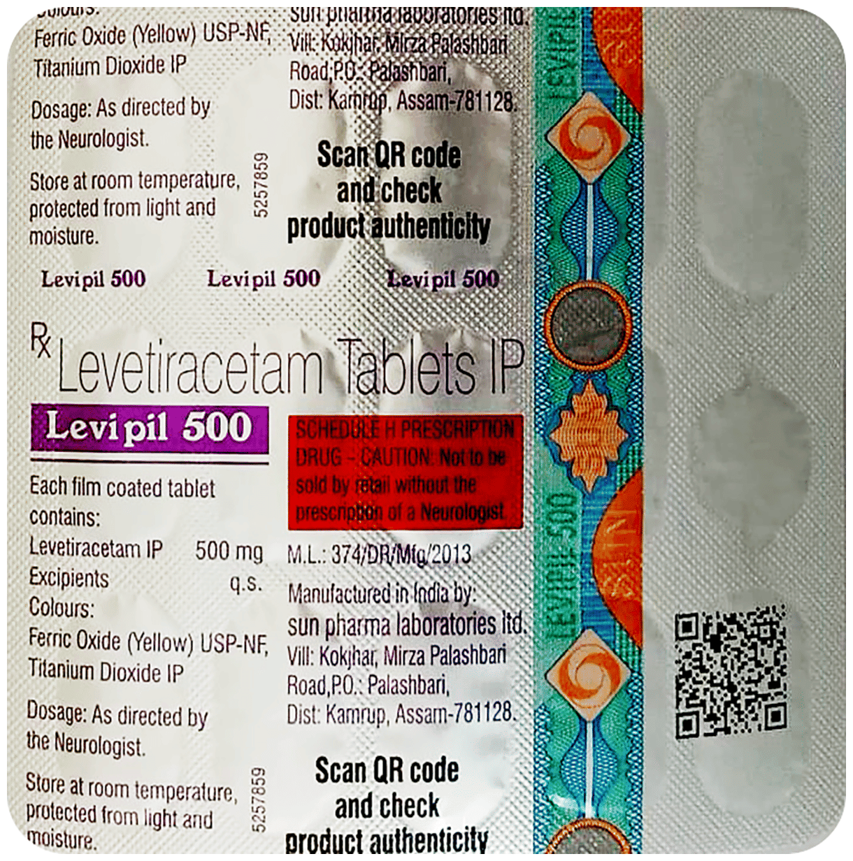 LEVIPIL 500 TAB