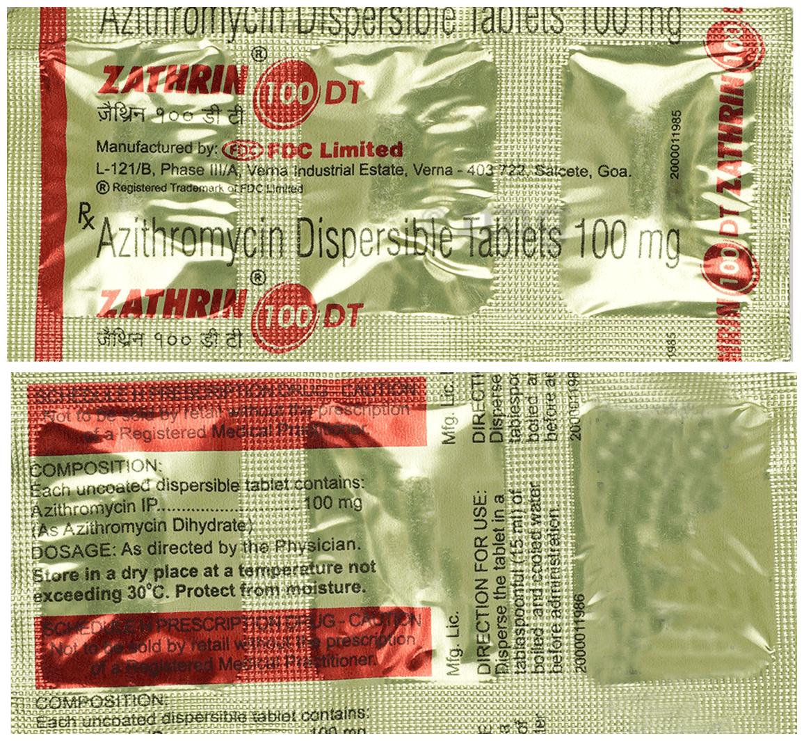 ZATHRIN 100DT*